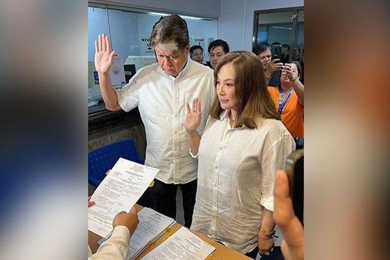 Sharon, Kiko file cyber libel raps vs showbiz columnist