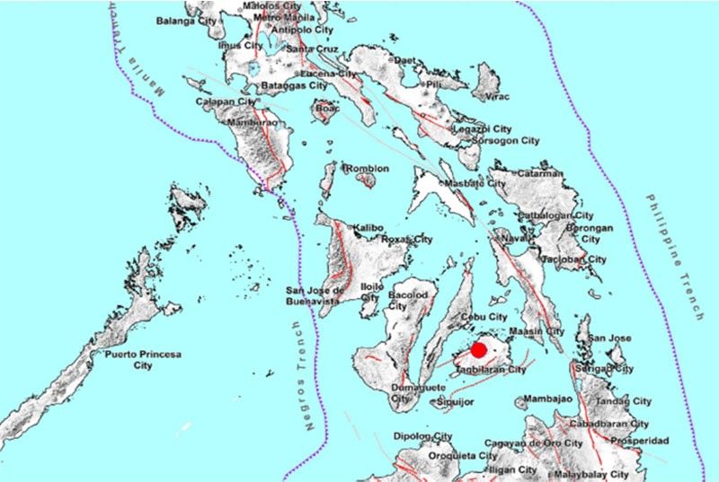 Magnitude 4.1 quake jolts Bohol