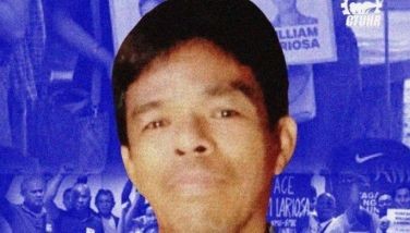 Photo shows William Lariosa, a labor organizer who was reportedly abducted in Quezon, Bukidnon
