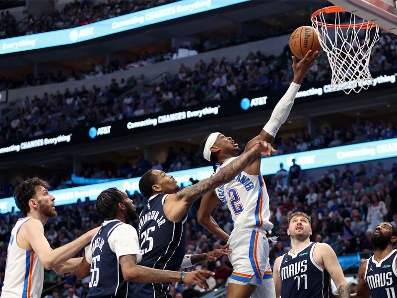 Thunder storm back against Mavericks to even series 2-2