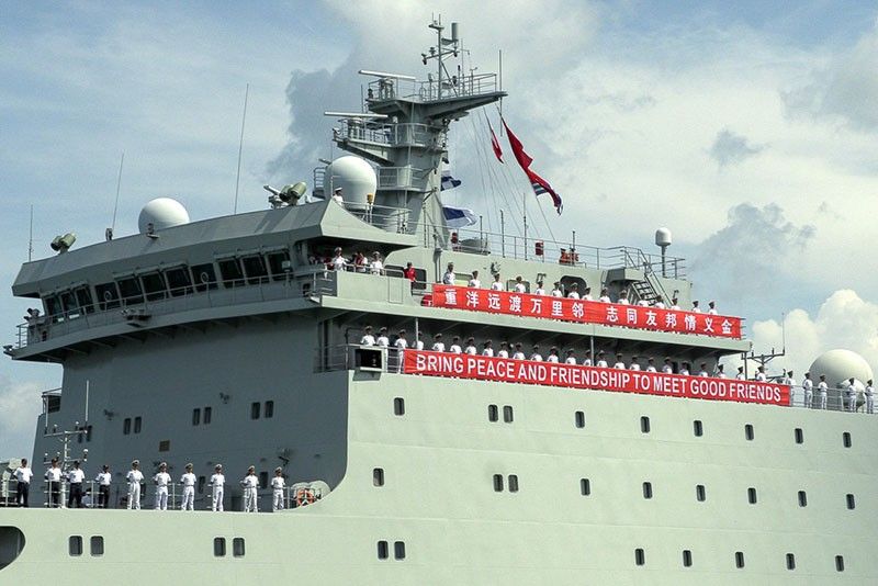 Two Chinese warships in Cambodia for military drills