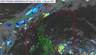 PAGASA said Aghon, the first cyclone of the year, could bring rains over the Bicol region and Eastern Visayas tomorrow. It also did not rule out the hoisting of tropical cyclone wind signals by today.