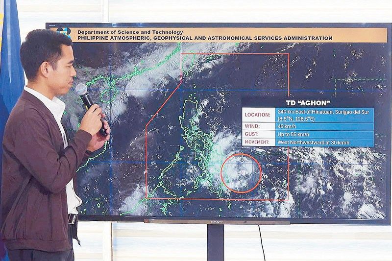 Signals up, flights canceled as Aghon intensifies