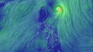 Satellite image of Tropical Storm Aghon as of May 28, 2024.