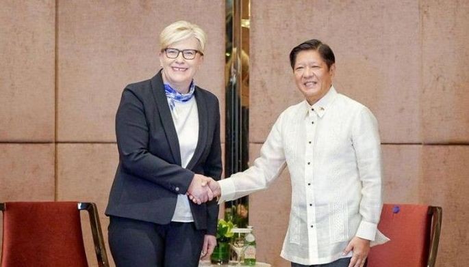President Ferdinand Marcos Jr. meets Lithuanian Prime Minister Ingrida &Aring;&nbsp;imonyte during a bilateral meeting on May 31, 2024.