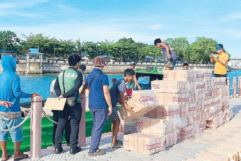 P10.2 million smuggled cigarettes seized in Sulu