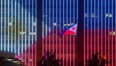 The building of the Quezon City Hall lights up with the Philippine Flag on May 28, 2024 as part of the local government's observance of National Flag Days from May 28 up to the celebration of the Independence Day on June 12. Through Presidential Proclamation No. 374 s. 1965, May 28 is declared National Flag day to memorialize the Battle at Alapan, Imus, and Cavite in 1898, where the Philippine Flag was unfurled for the first time. 