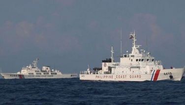 The presence of the China Coast Guard (CCG) persists despite the effort of the Philippine Coast Guard (PCG) to block them and assist the four main vessels of the second civilian resupply mission of the Atin Ito Coalition to the Bajo de Masinloc or Panatag Shoal in the West Philippine Sea on May 16, 2024.