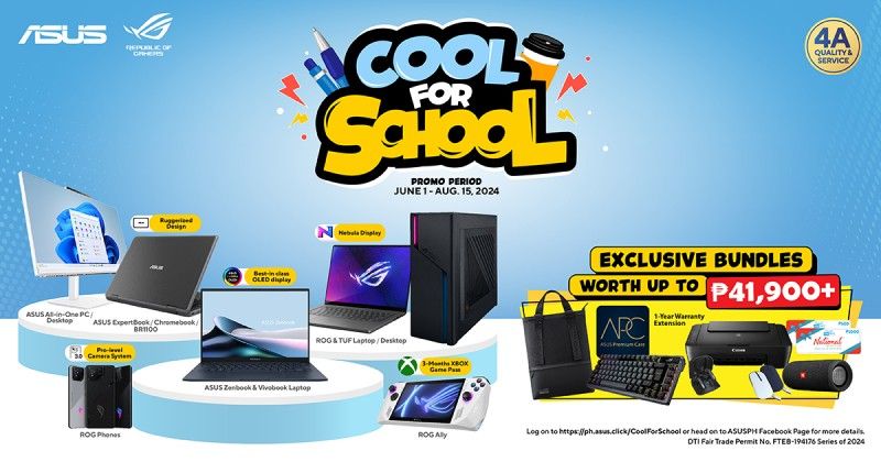 Enter the new school year with ASUS, ROG promo; bundles worth up to P41,900!