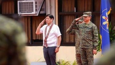 President Ferdinand Marcos Jr., together with members of the Philippine Army&acirc;��s 5th ID, at Camp Melchor dela Cruz in Gamu, Isabela on June 10, 2024.
