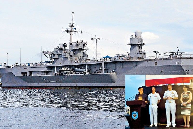 US 7th Fleetâ��s flagship now in Manila
