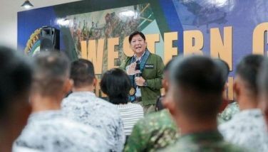 President Ferdinand Marcos Jr. hails the Western Command troops for exercising restraint when they were engaged by hostile Chinese sailors during their recent resupply mission to Ayungin Shoal.