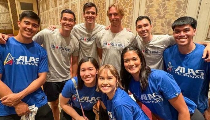 Team USA, Alas Pilipinas players meet for dinner