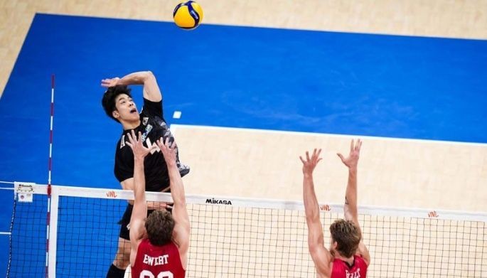 VNL：日本の宮浦がアメリカとの試合時間を最大限に活用