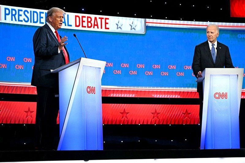 Biden, Trump take stage for US presidential debate