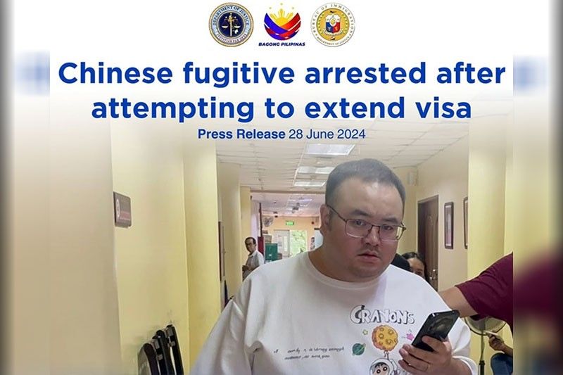 Chinese fugitive nabbed while trying to extend tourist visa