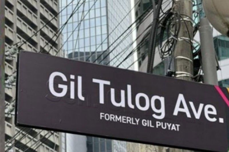 Makati takes down â��Gil Tulogâ�� street signs