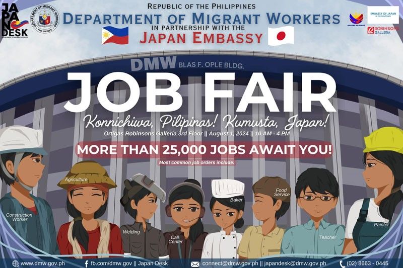 25K trabaho sa mga Pinoy sa Japan binuksan