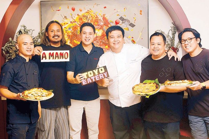 What if pizza was invented in the Philippines? Amado Fores of a Mano and Jordy Navarra of Toyo Eatery cook up Pizza Kamayan