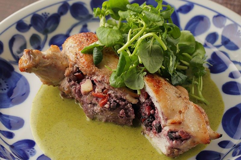 Recipe: Chef Robby Goco's Greek-inspired Blueberry Stuffed Chicken