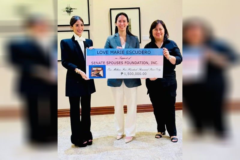 Heart, nag-donate ng P1.5 million