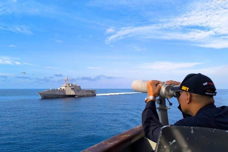 Philippine, US navies hold joint drills in West Philippine Sea