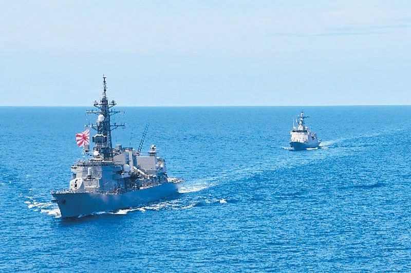 For 1st time, Philippines, Japan warships sail jointly in West Philippine Sea