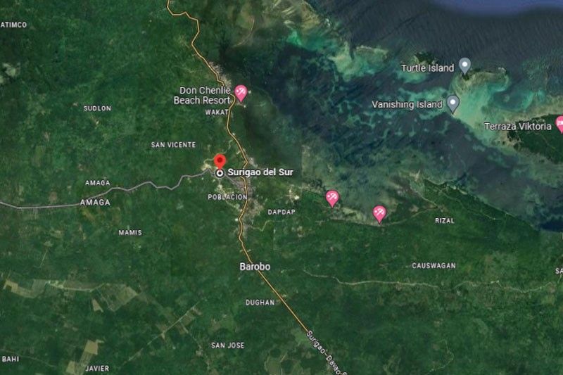 6.8 magnitude na lindol tumama sa Surigao del Sur