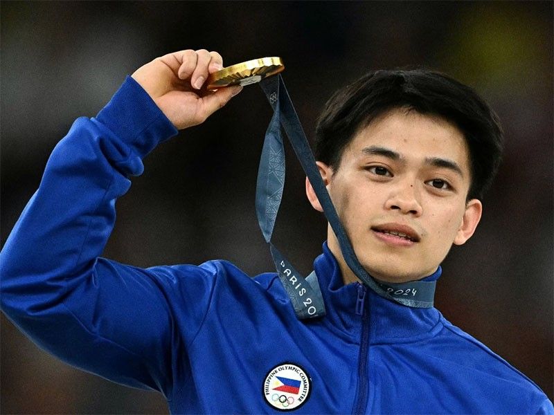 In Photos Carlos Yulo strikes gold for Philippines at Paris Olympics