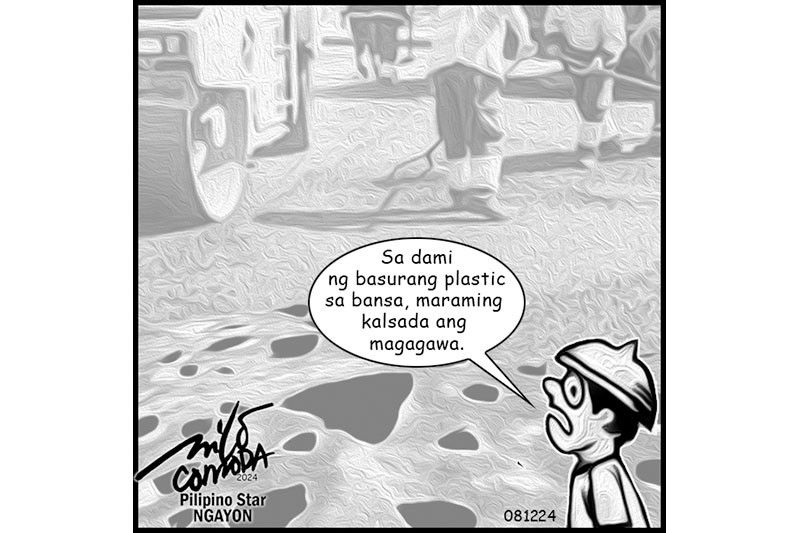 EDITORYAL - May kalsada mula sa plastic na basura