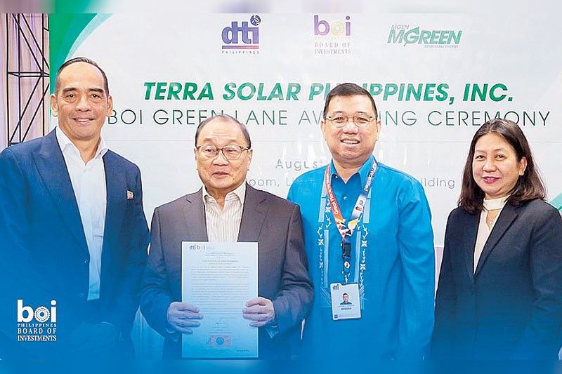 Terra Solar gets BOI green lane certification