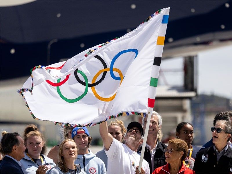 Olympic flag arrival kicks off 2028 'pressure' for Los Angeles