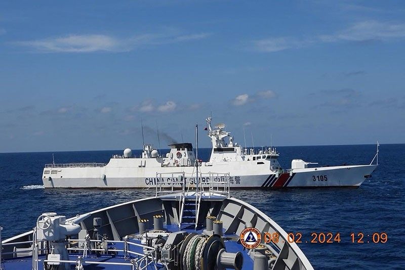 BRP Teresa Magbanua left Sabina Shoal