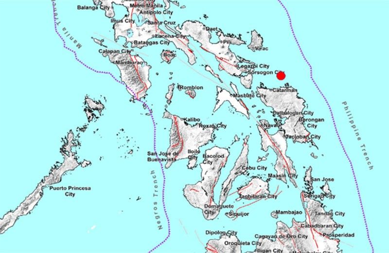 Northern Samar niyanig ng 5.7 magnitude na lindol