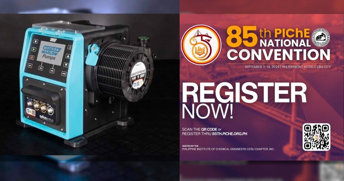 Watson-Marlow debuts latest chemical metering pump, new solutions at 85th PIChE Convention in Cebu