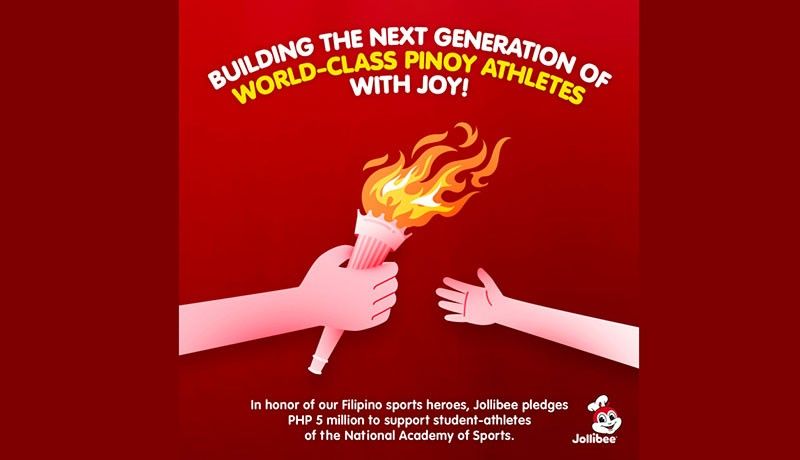 Jollibee pledges P5 million to National Academy of Sports in honor of Philippine Olympians