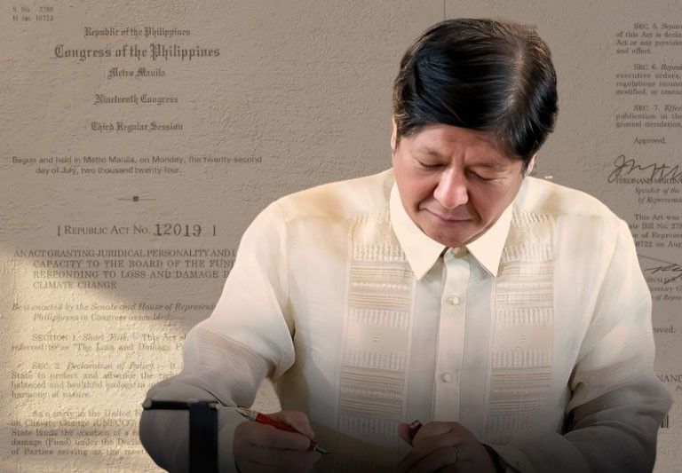 Marcos signs law enabling Loss and Damage Fund