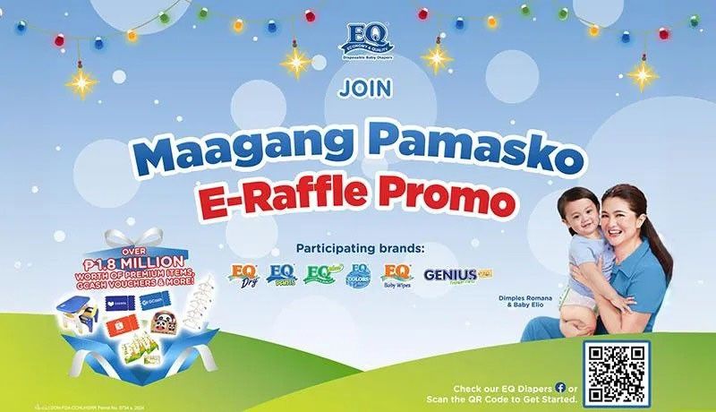 Win kiddie chairs, playmats, e-vouchers with EQ Diapers' Early Christmas Raffle (Mechanics inside)