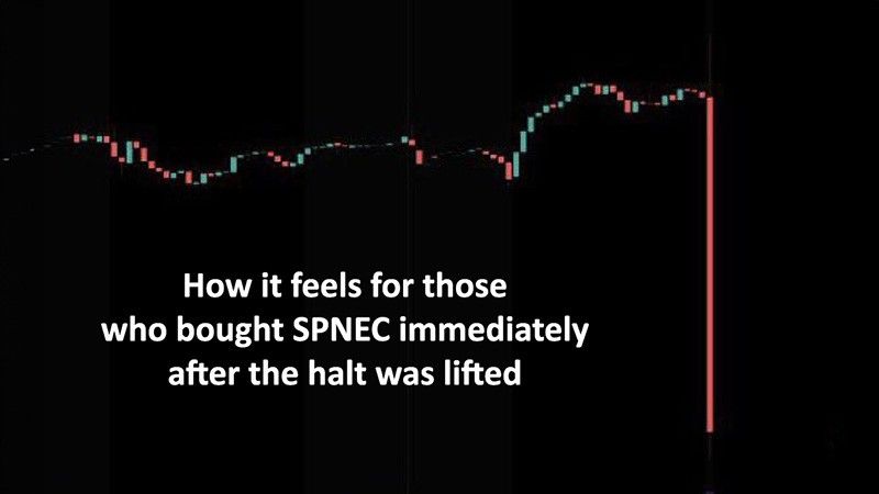 SPNEC tanked 5% after trading halt was lifted