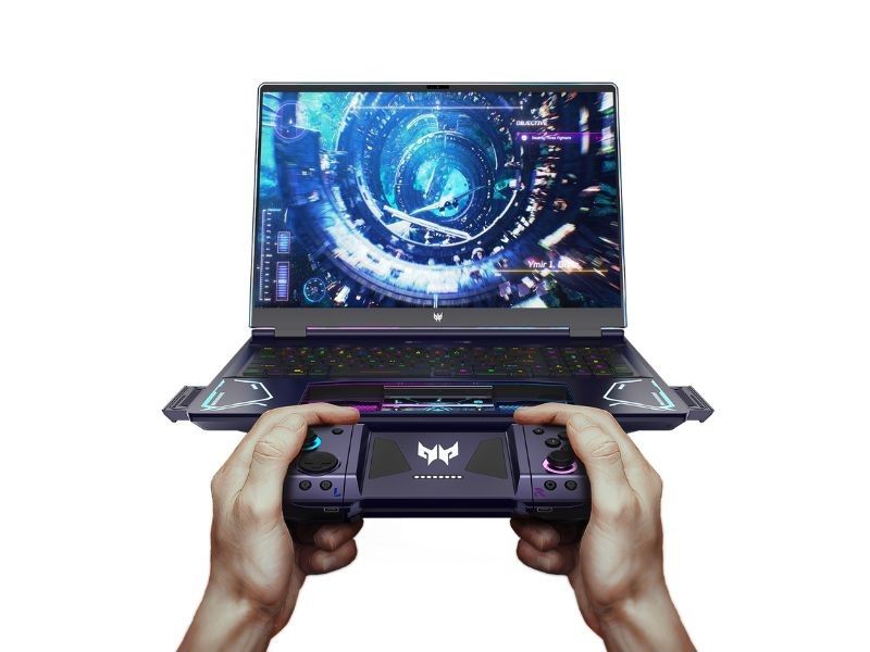 â��Predator Project DualPlayâ�� is a gaming laptop with detachable touchpad-controller