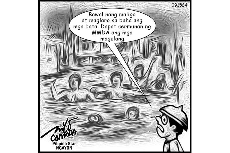 EDITORYAL - Bawal mag-swimming o maglaro sa baha