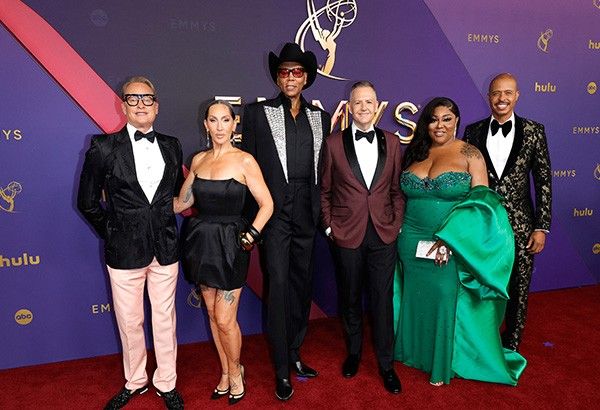 Stars shine on Emmys red carpet