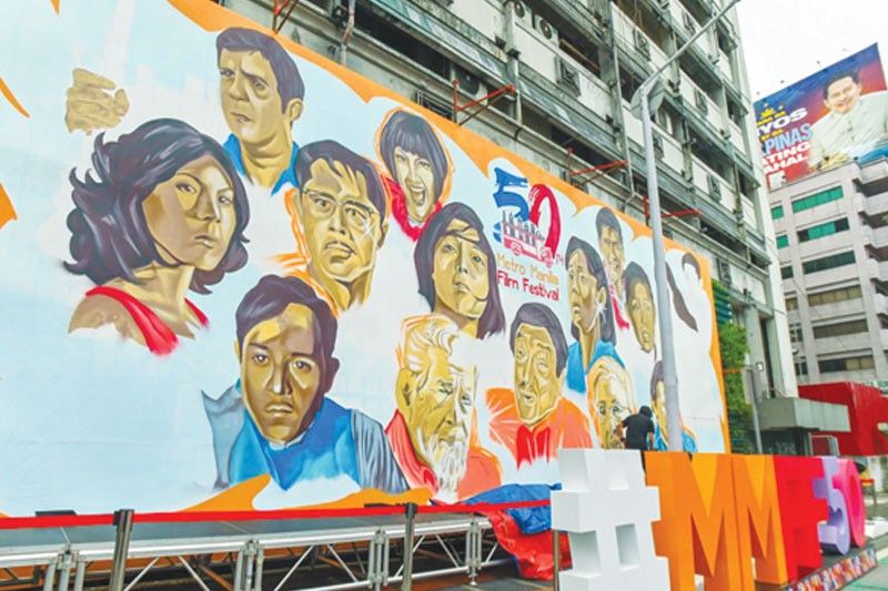 MMFF 50th Anniversary Mural In EDSA