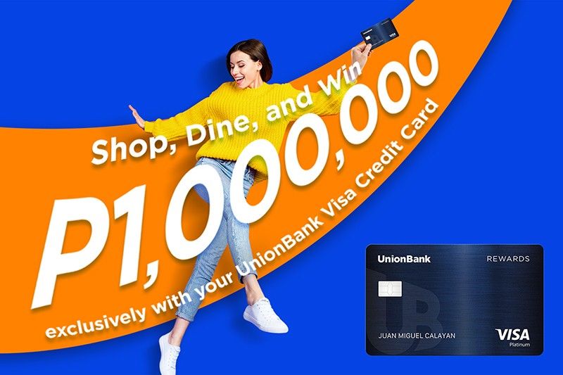 Win up to P1 million in cashback with UnionBank Visa Credit Card