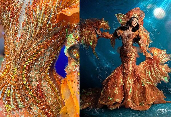 Ahtisa Manalo reveals 'Dyesebel' national costume at Miss Cosmo 2024