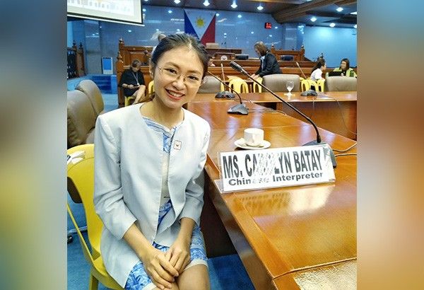 Ex-'PBB' housemate Carol Batay acts as Chinese interpreter at Senate ...