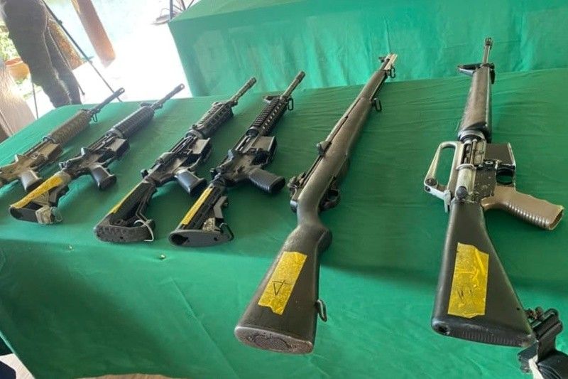 Cotabato City barangay execs surrender assault rifles to Army