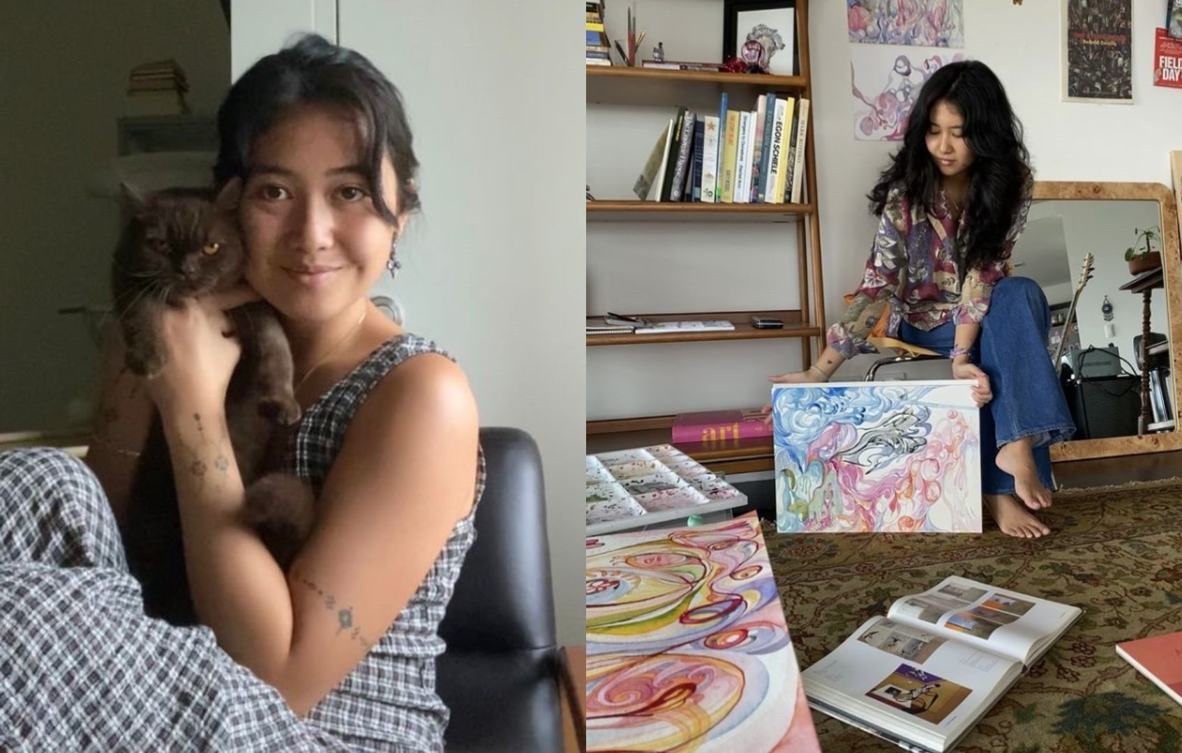 Abstract watercolor painter Micat Po sets 1st solo exhibit