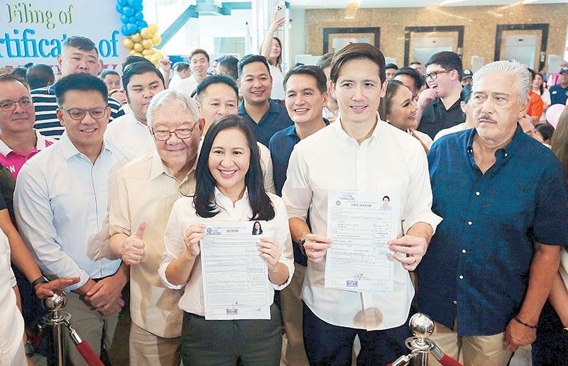 Early COC filers: Belmonte in Quezon City, Nancy in Makati