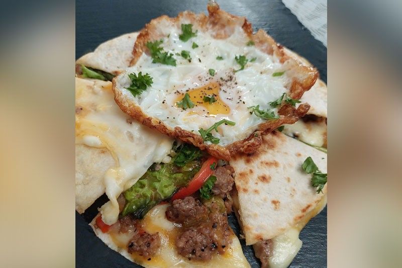 Recipe: Cheeseburger Quesadillas for breakfast